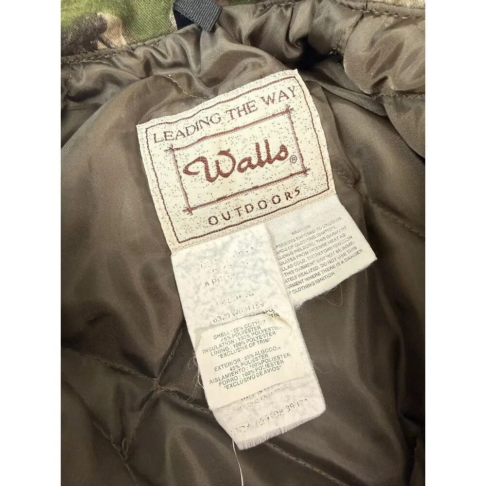 Vintage Walls Outdoors YOUTH Realtree Insulated Camo Coveralls Size 8 hunting